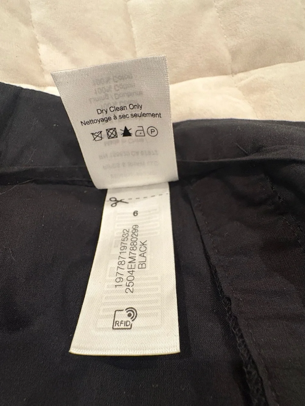 Veronica Beard Fabian Black Cotton Eyelet High Rise Tailored Shorts 6 NWT